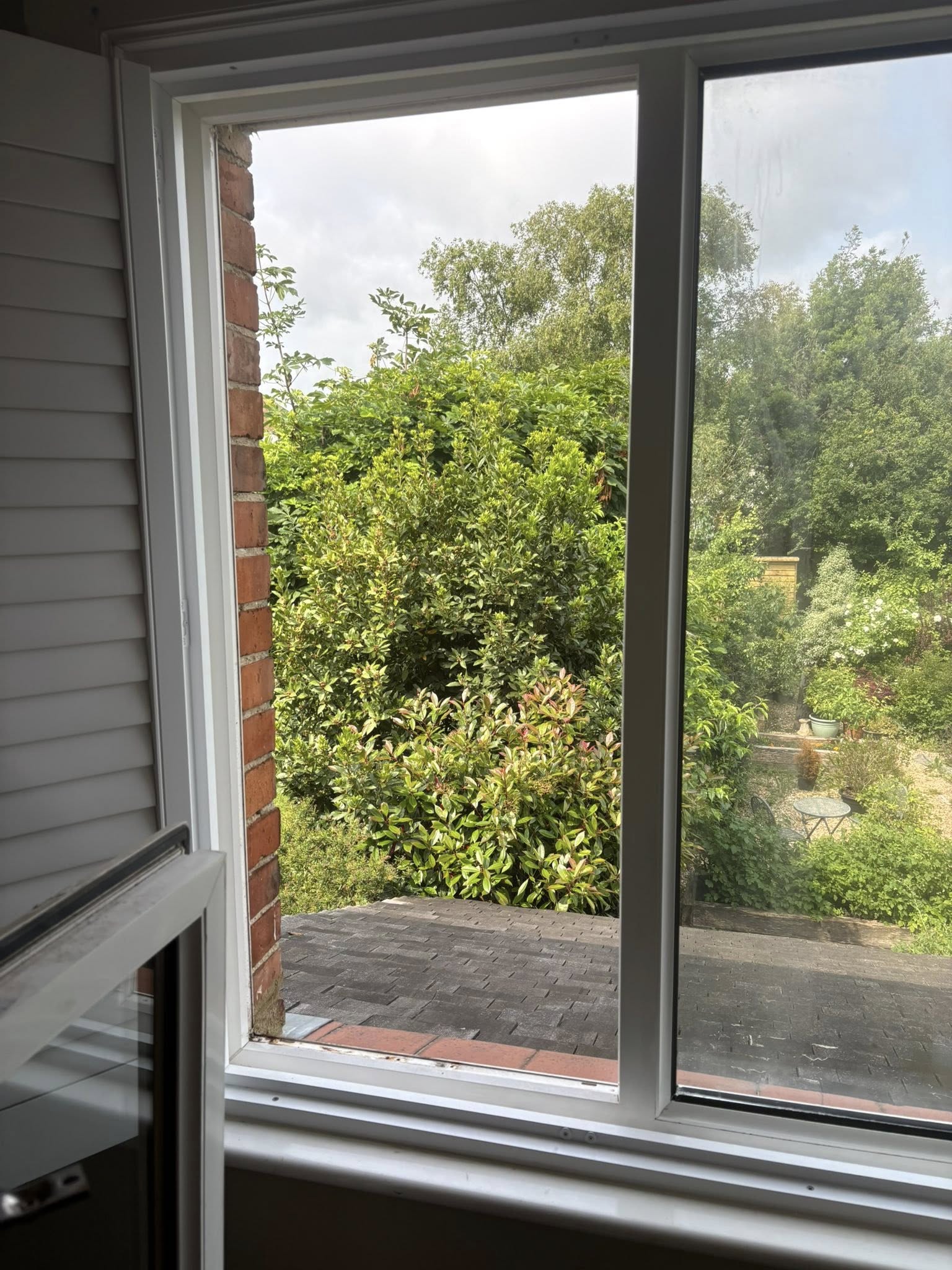 UPVC window removed from the window