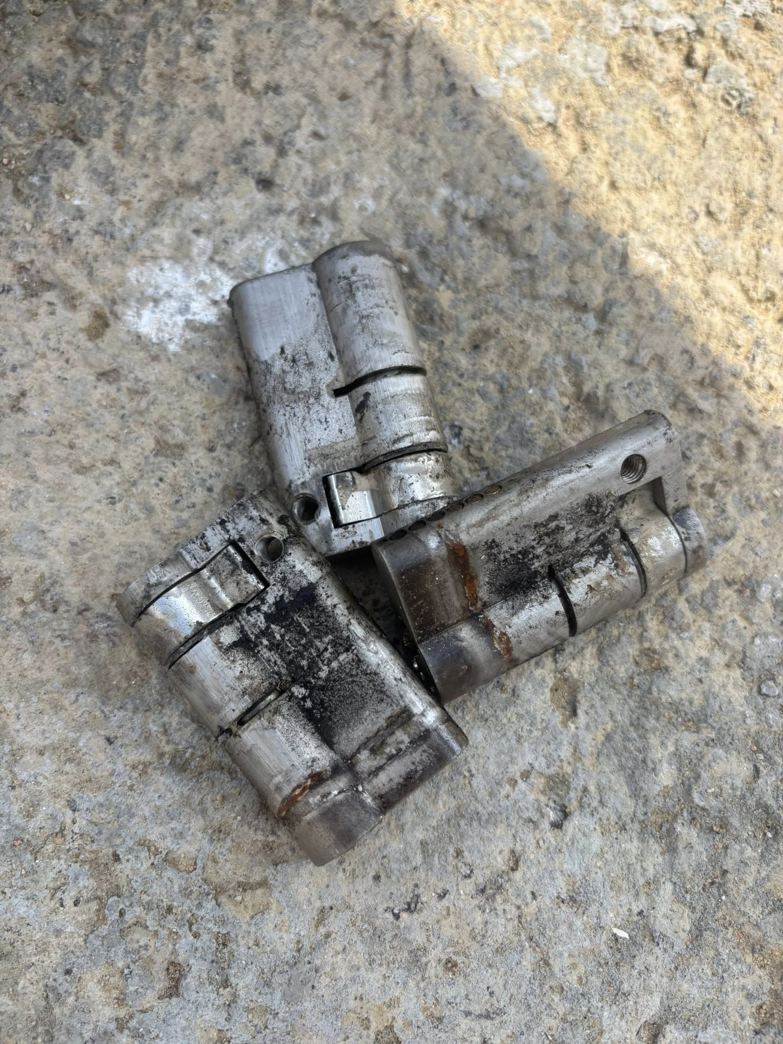 3 barrel locks removed