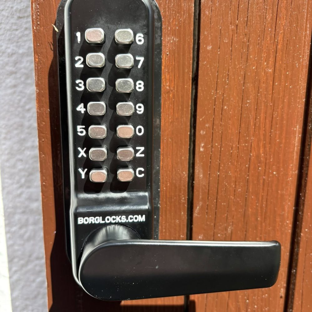 Outdoor Coded Garden Lock Installation